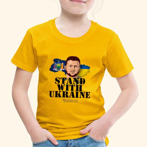 Ukraine Staat New York Selenskyj - Kinder Premium T-Shirt