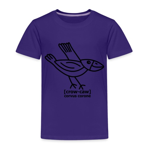 Kråka is pronounced Crow caw - Premium-T-shirt barn