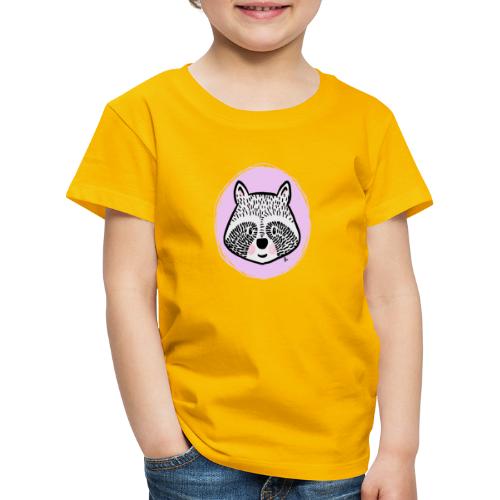 Sweet Raccoon - Portrait - Kids' Premium T-Shirt