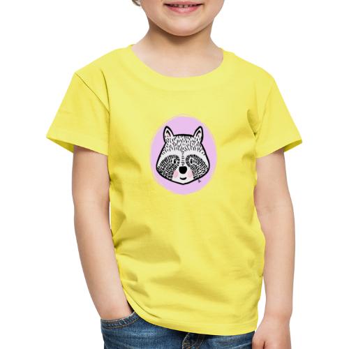 Süßer Waschbär - Portrait - Kinder Premium T-Shirt
