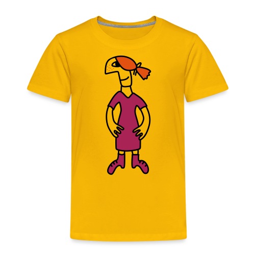Little red head girl - Premium-T-shirt barn