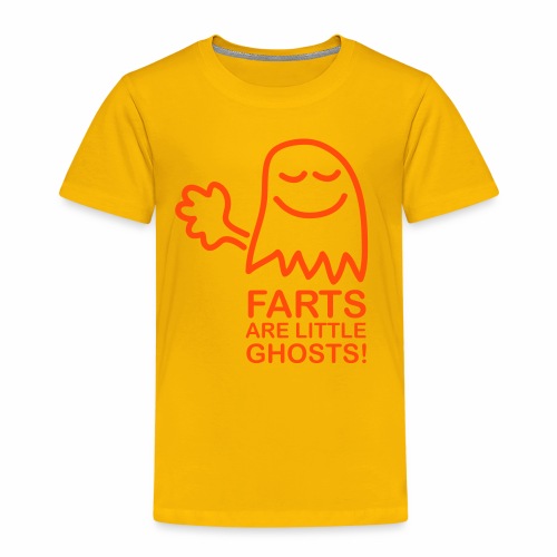 Farts are little ghosts (with text) - Kids' Premium T-Shirt