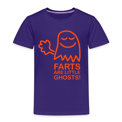 Farts are little ghosts (with text) - Premium-T-shirt barn