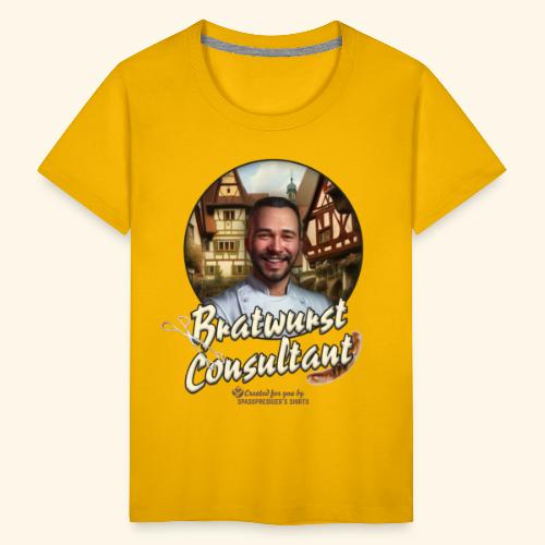 Grill T-Shirt Design Bratwurst Consultant - Kinder Premium T-Shirt