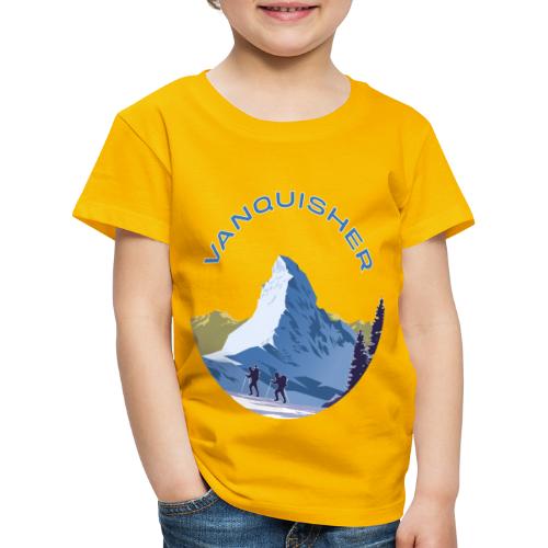Vanquisher Matterhorn Schweiz Alpinist - Kinder Premium T-Shirt