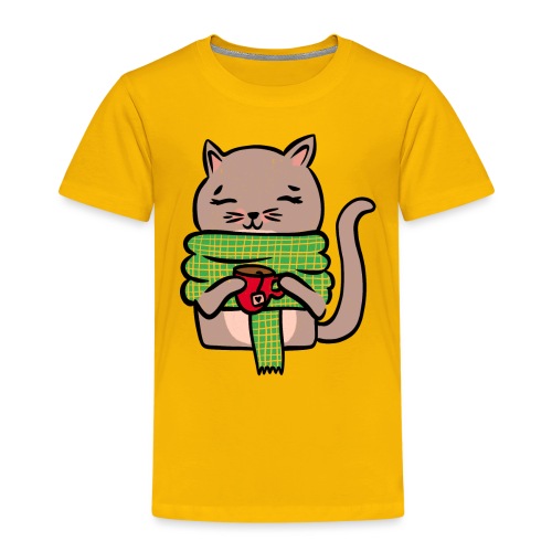 Winter-Katze - Kinder Premium T-Shirt