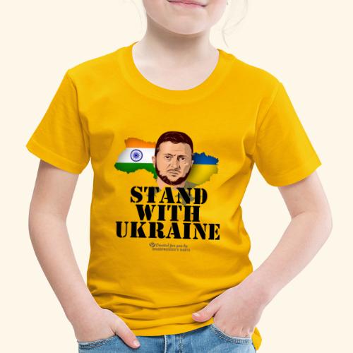 Indien Stand with Ukraine - Kinder Premium T-Shirt