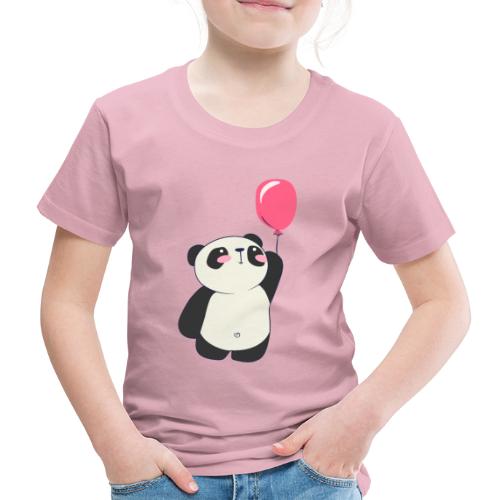 Panda mit Luftballon - Kinder Premium T-Shirt