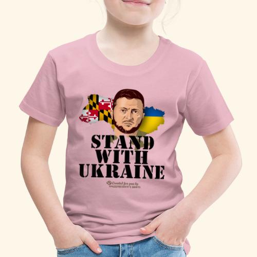 Maryland Ukraine Unterstützer Merch Design - Kinder Premium T-Shirt
