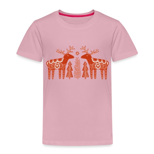 Reindeer Tribal - Kinder Premium T-Shirt