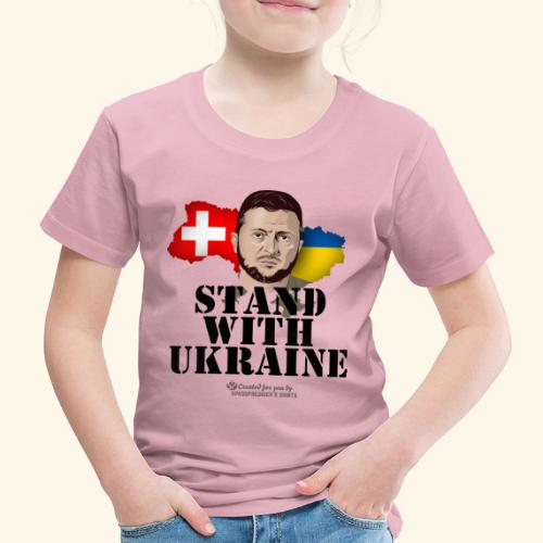 Ukraine Schweiz Unterstützer Design - Kinder Premium T-Shirt