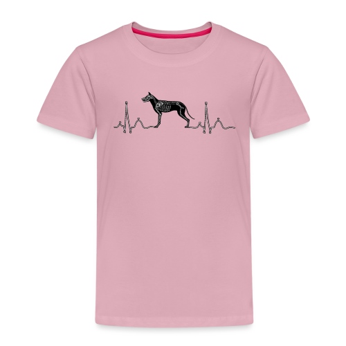 EKG med hund - Premium-T-shirt barn