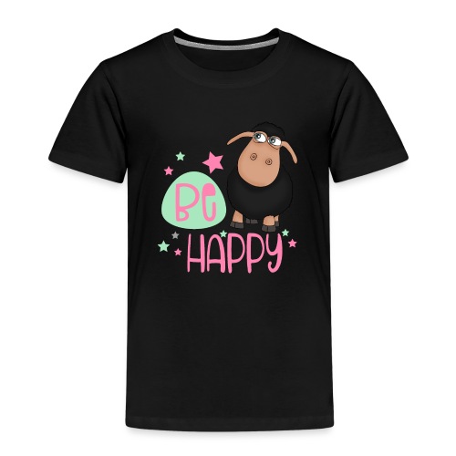 Schwarzes Schaf - be happy Schaf Glückliches Schaf - Kinder Premium T-Shirt