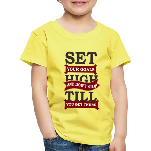Zielerreichung, Goals - Kinder Premium T-Shirt