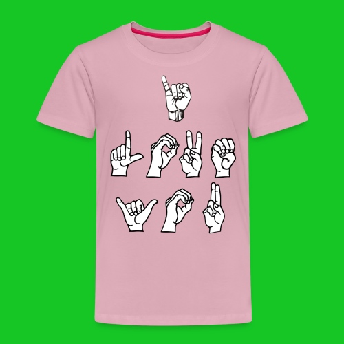 I love you gebarentaal - Kinderen Premium T-shirt