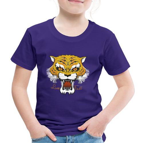 Tiger - Live Fast - Maglietta Premium per bambini