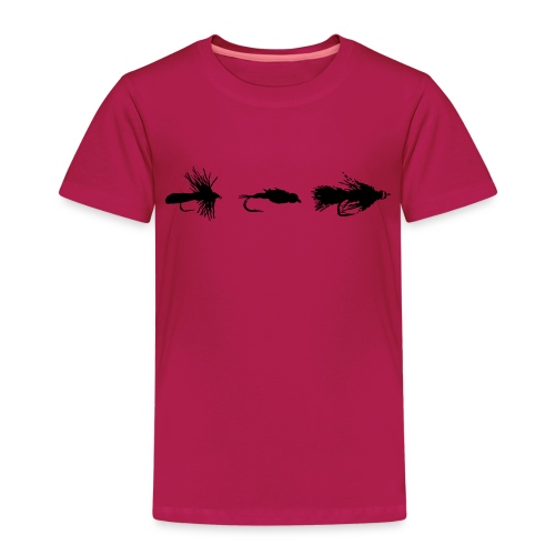 Fliegenfischen Fliegenmuster - Kinder Premium T-Shirt