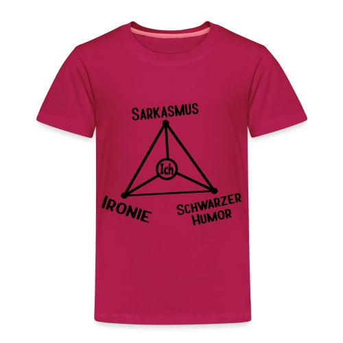 Ironie Sarkasmus Schwarzer Humor Nerd Dreieck - Kinder Premium T-Shirt