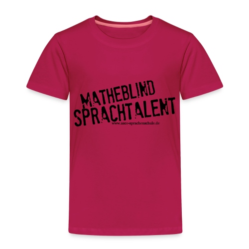 Sprachtalent Matheblind S - Kinder Premium T-Shirt