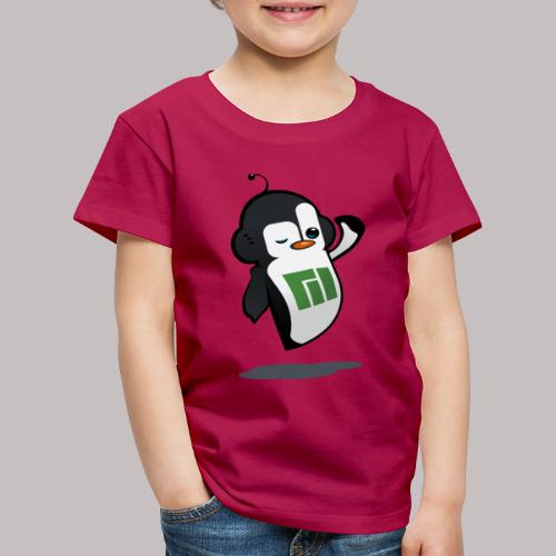 Manjaro Mascot wink hello left - Kids' Premium T-Shirt
