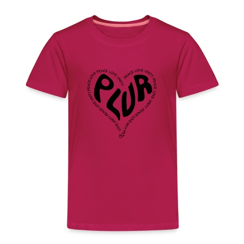 PLUR Peace Love Unity & Respect ravers mantra in a - Kids' Premium T-Shirt
