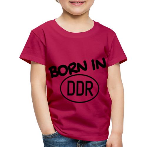 Born in DDR schwarz - Kinder Premium T-Shirt