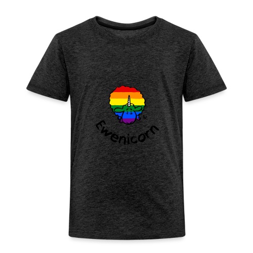 Rainbow Ewenicorn - det är ett enhörningsfår! (Text) - Premium-T-shirt barn