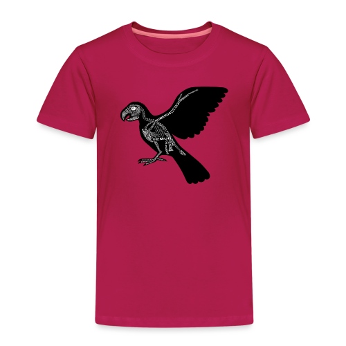 Papagei-Skelett - Premium T-skjorte for barn