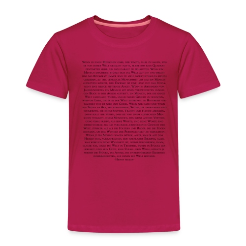 Henry Miller Zitat - Kinder Premium T-Shirt