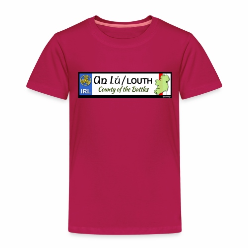 CO. LOUTH, IRELAND: licence plate tag style decal - Kids' Premium T-Shirt