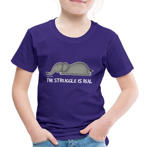 Amy’s 'Struggle' design (white txt) - Kids' Premium T-Shirt