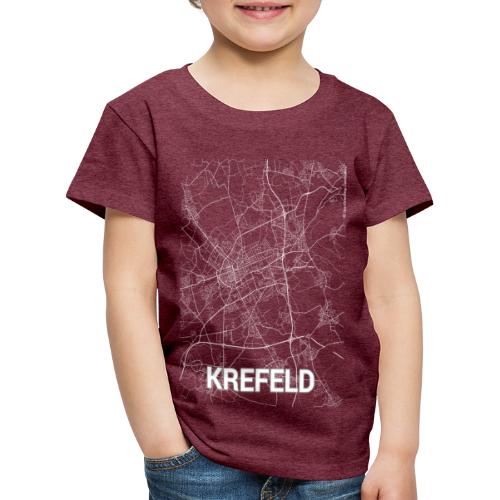 Krefeld city map and streets - Kids' Premium T-Shirt
