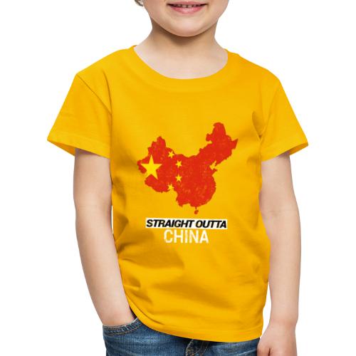 Straight Outta China country map - Kids' Premium T-Shirt