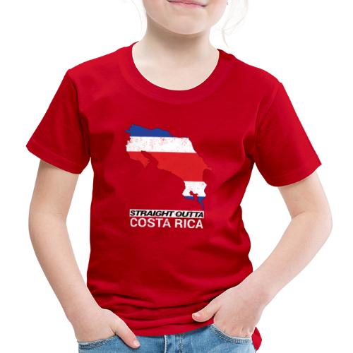 Straight Outta Costa Rica country map &flag - Kids' Premium T-Shirt