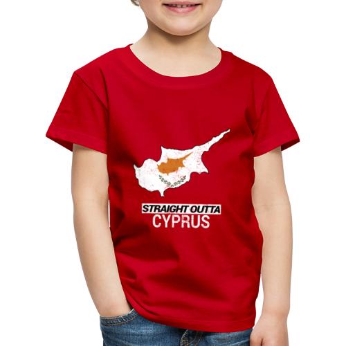 Straight Outta Cyprus country map - Kids' Premium T-Shirt