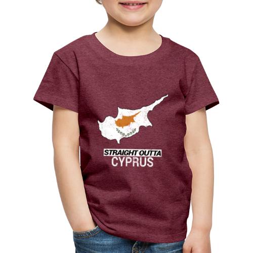Straight Outta Cyprus country map - Kids' Premium T-Shirt