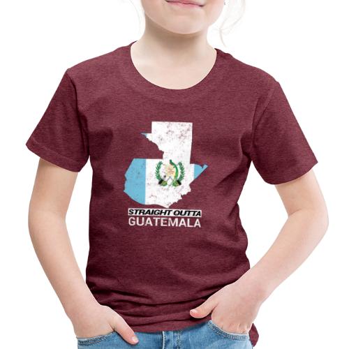 Straight Outta Guatemala country map & flag - Kids' Premium T-Shirt