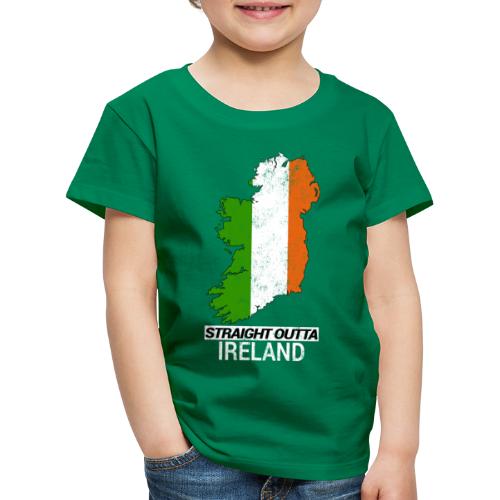 Straight Outta Ireland (Eire) country map flag - Kids' Premium T-Shirt