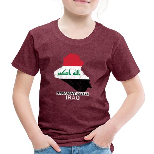 Straight Outta Iraq country map & flag - Kids' Premium T-Shirt