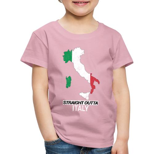 Straight Outta Italy (Italia) country map flag - Kids' Premium T-Shirt
