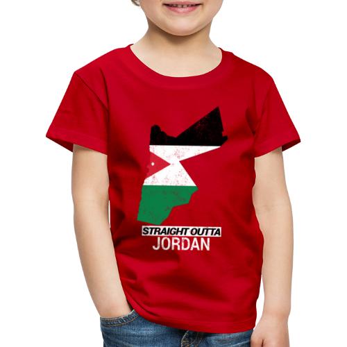 Straight Outta Jordan country map - Kids' Premium T-Shirt