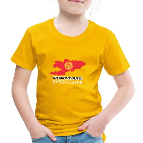 Straight Outta Kyrgyzstan country map - Kids' Premium T-Shirt
