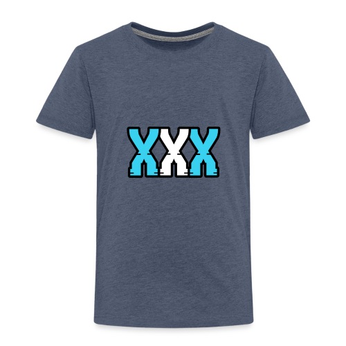 XXX (Blue + White) - Kids' Premium T-Shirt