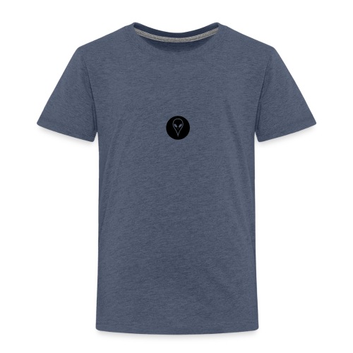 Alien head in circle, Ufo, alien - Kids' Premium T-Shirt