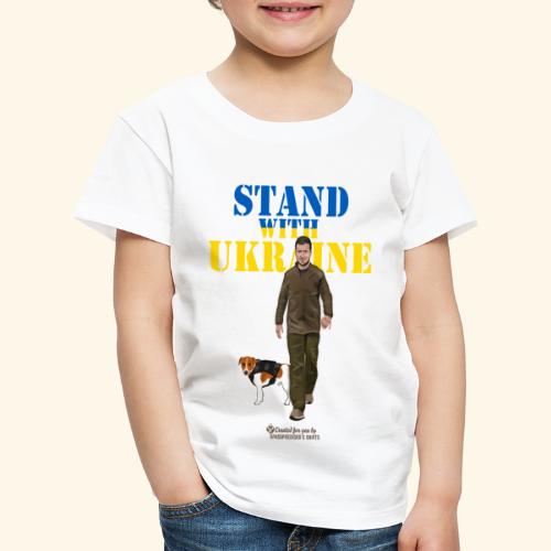 Ukraine Zelensky Patron Stand with Ukraine - Kinder Premium T-Shirt