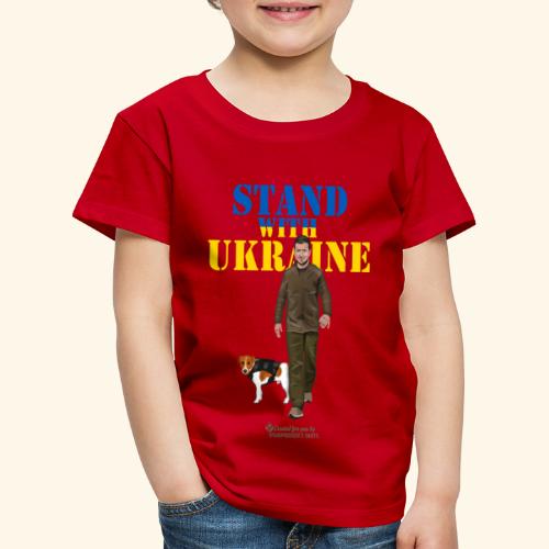 Ukraine Zelensky Patron Stand with Ukraine - Kinder Premium T-Shirt