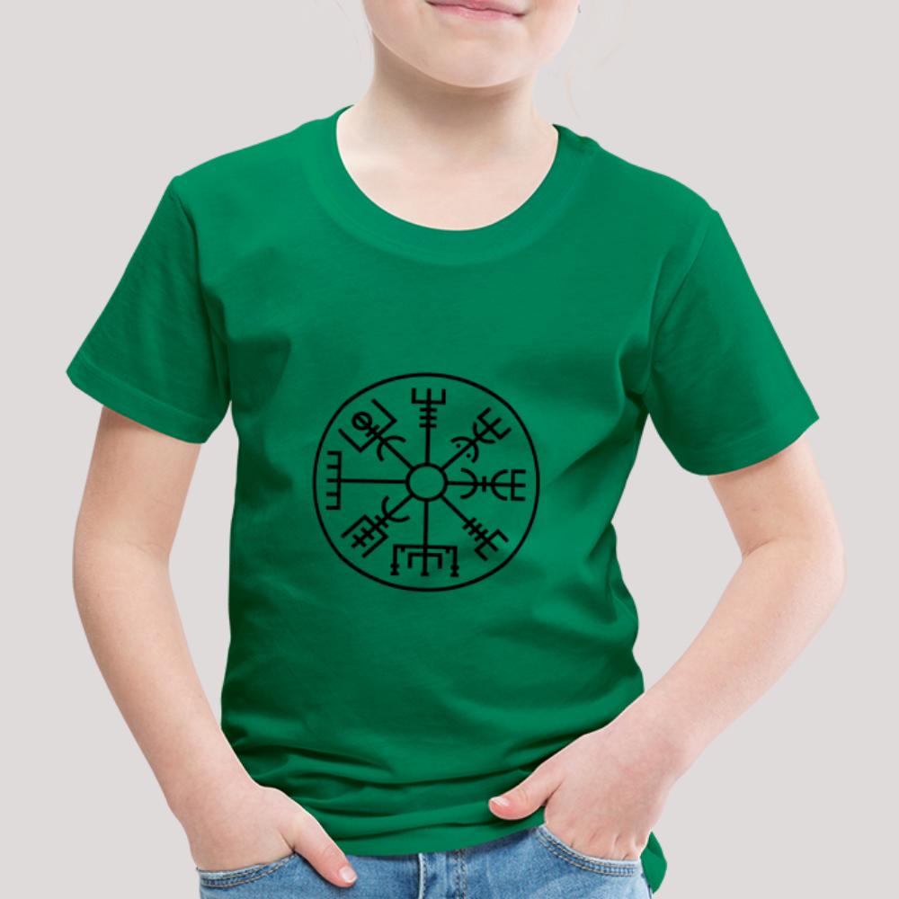 Vegvisir Kreis - Kinder Premium T-Shirt Kelly Green