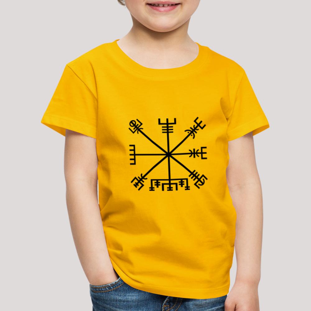 Vegvisir - Kinder Premium T-Shirt Sonnengelb