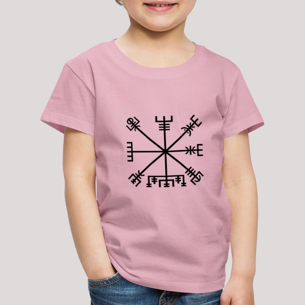 Vegvisir - Kinder Premium T-Shirt Hellrosa