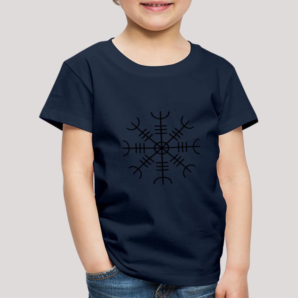 Aegishjalmur - Kinder Premium T-Shirt Navy